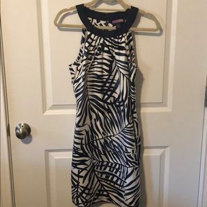 Vineyard Vines silk palm print dress